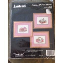 JANLYNN in the garden - janlynn counted cross stitch kit - set of 3 garden designs #09-53