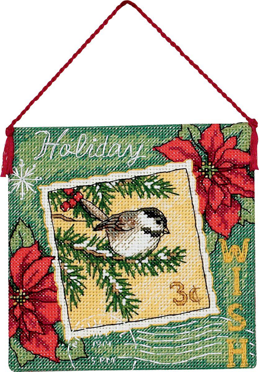dimensions needlecrafts counted cross stitch, wish ornament