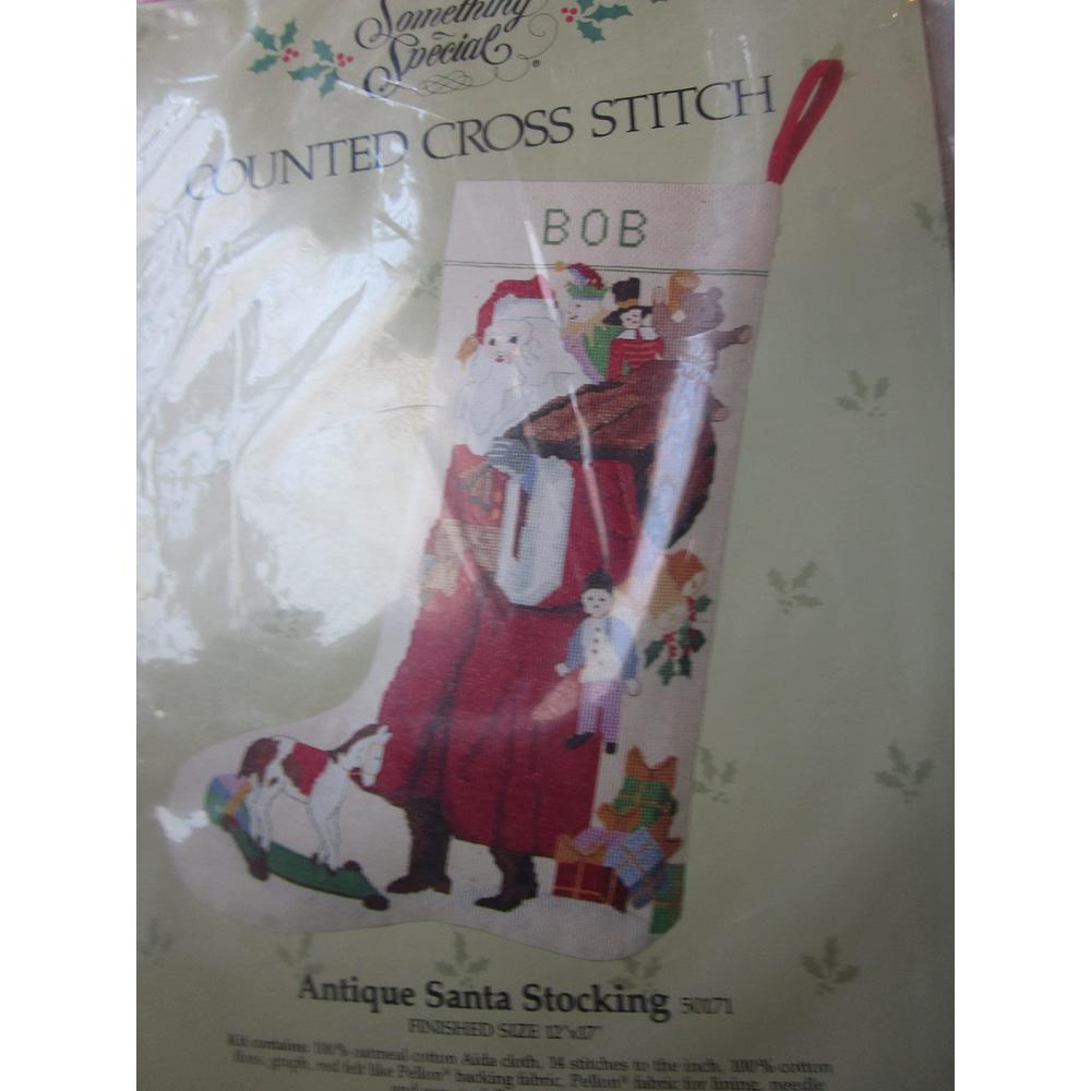 Something Special candamar something special antique santa stocking counted cross stitch kit 50171