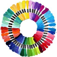 LE PAON embroidery floss rainbow color 50 skeins per pack cross stitch threads friendship bracelets floss crafts floss