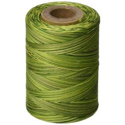 Yli star thread v38-855 3-ply 30wt t-35 cotton quilting & craft variegated thread, 1200 yd, spring green