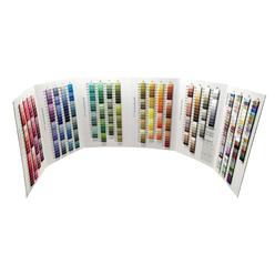 sullivans usa six-strand embroidery floss color card