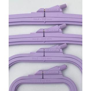Nurge nurge lila plastic square embroidery hoop, cross stitch hoops, punch  needle hoop 4 pcs set