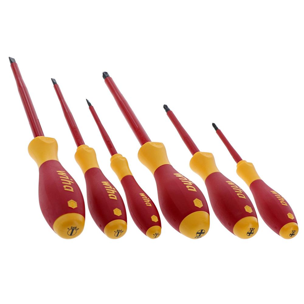 wiha 32092 slotted and phillips insulated screwdriver set, 1000 volt