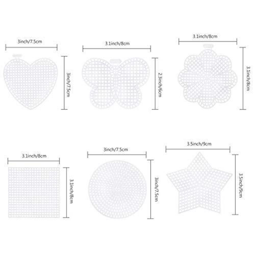 Pllieay 36 Pieces Mesh Plastic Canvas Sheets Kit Including 30 Pieces 6 Pllieay 36 Pieces Mesh Plastic Canvas Sheets Kit Including 30 Pieces 6