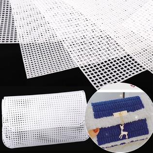 Laniakea laniakea 30 pieces mesh plastic canvas sheets 10.2x13.2 inch  plastic clear mesh canvas sheets for embroidery acrylic yarn cra