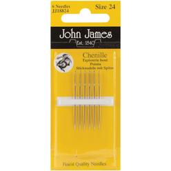 Colonial Needle john james chenille hand needles-size 24 6/pkg -jj188-24