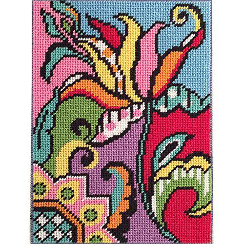 Alice Peterson canoodles- tulip abstract- needlepoint kit
