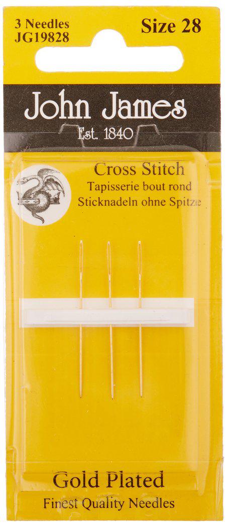 colonial needle gold tapestry hand needles-size 28 3/pkg