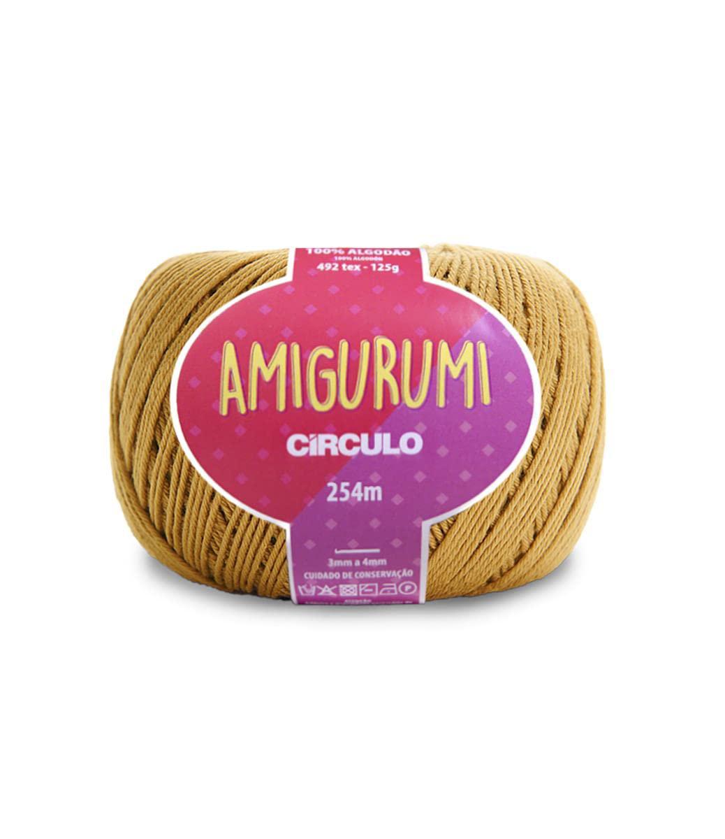 Crculo amigurumi yarn by circulo - 100% mercerized brazilian virgin cotton (pack of 1 ball) - 4.4 oz, 278 yds - sport (mustard - 703