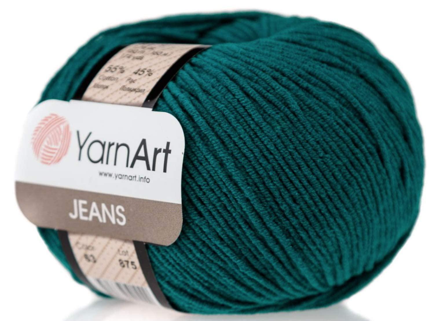 Yarn Art 4 skein 55% cotton 45% acrylic yarnart jeans yarn 200 gr 696