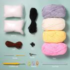 TianLian beginner crochet kits, crochet kits for kids and adults, 4pcs crochet  animal kit for starters