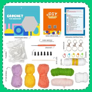 gunky crochet kit for beginners beginner crochet kit for adults crochet  kits 3pcs flower elf the