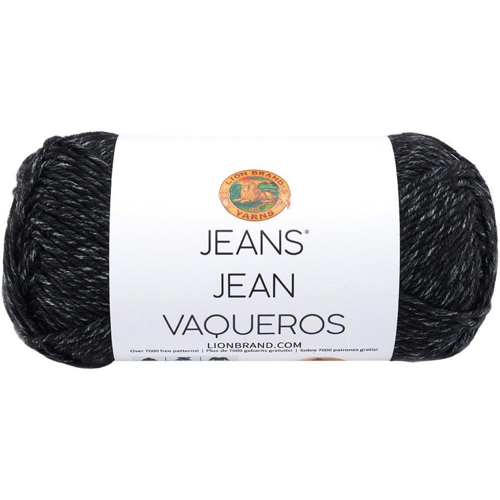 Lion Brand Yarn lion brand jeans yarn stovepipe 505-153 (6-skein) same dye lot worsted medium #4 soft knitting yarn crochet 100% acrylic bund