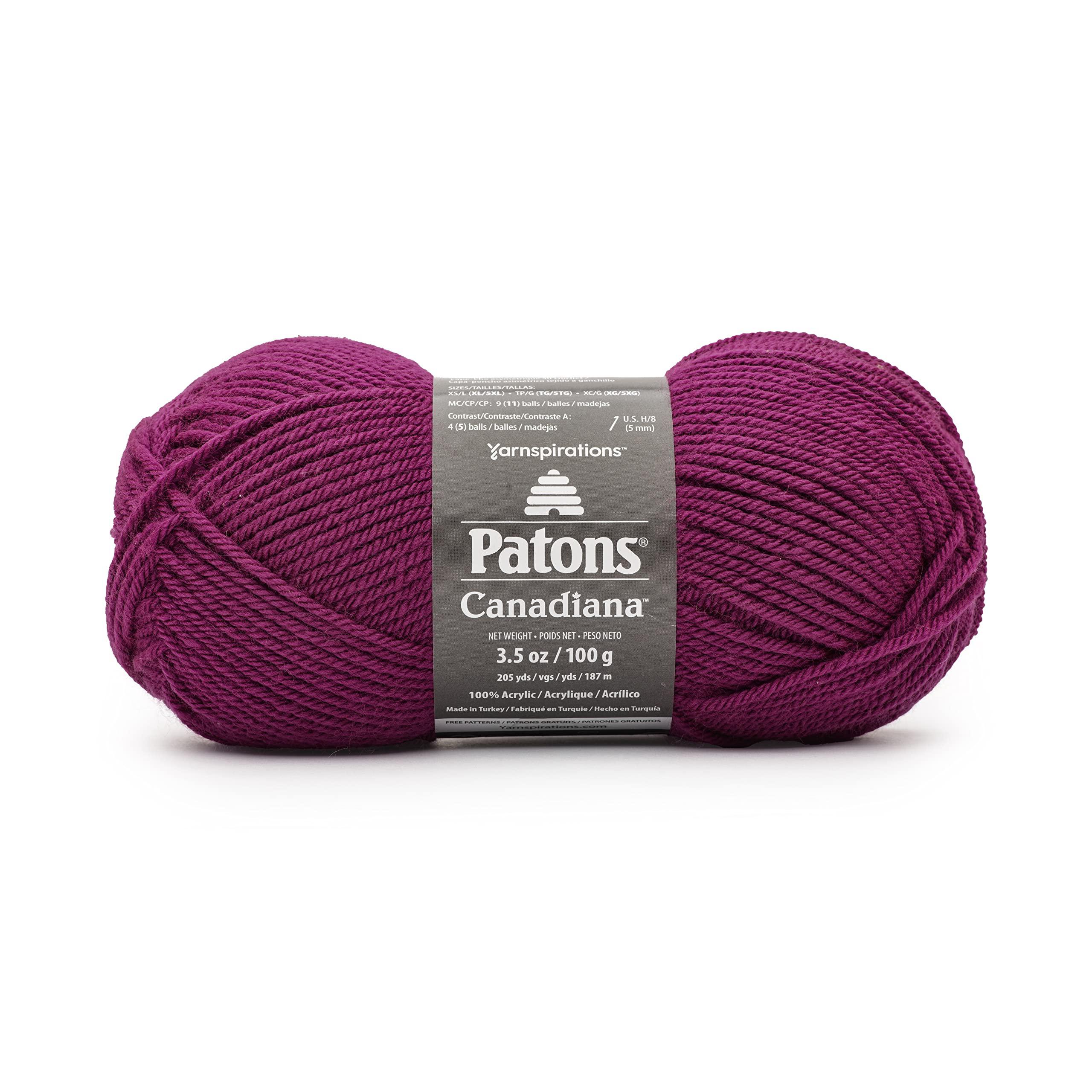 spinrite patons canadiana yarn - solids-fuchsia