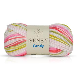 Sensy Candy Yarn, 3.5 oz, 251 Yards, Multicolor Yarn for Crocheting and Knitting, Craft Yarn, Gauge 3 Light (5117)