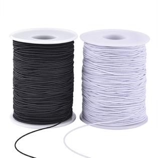 Zealor elastic string cord, zealor 2 roll 1 mm elastic thread beading