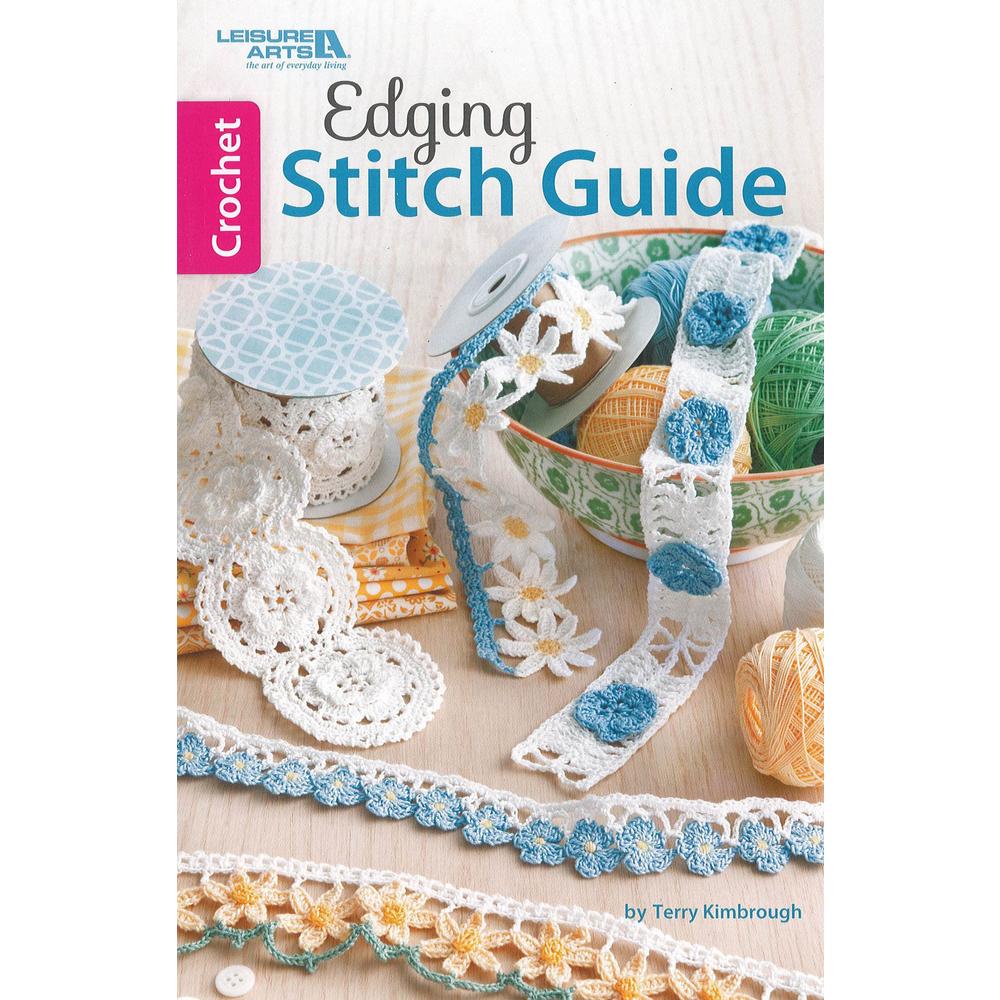 leisure arts crochet edging stitch guide crochet book