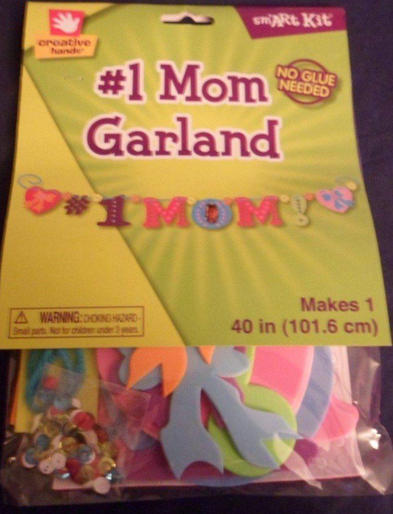 Creative Hands fibre craft sm'art kit #1 mom garland craft, no glue needed 40"