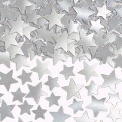 amscan party pack, star super mega value pack confetti, party supplies, silver, 5 oz.
