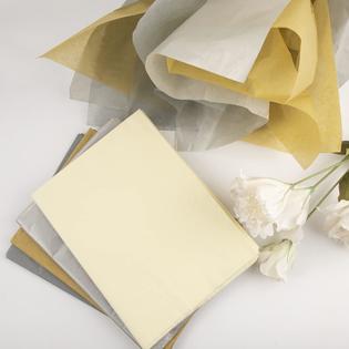 Fonder Mols fonder mols 120pcs tan brown silver tissue paper gift wrapping  sheets for ball weddings birthday bridal baby showers nursery