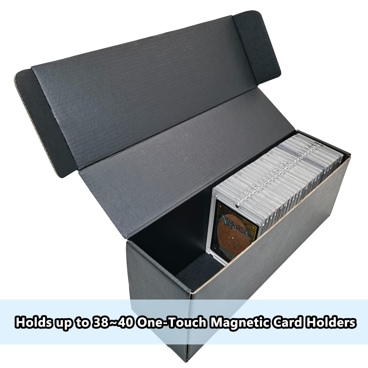 Fageverld toploader storage box fits magnetic card holders | card toploader storage | baseball card storage box | sports card storage b