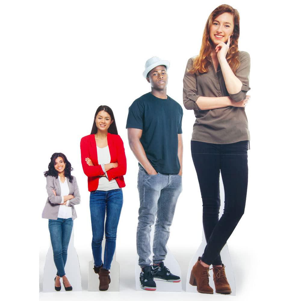 vispronet custom cardboard cutout - choose from 1.5ft to 6ft tall - corrugated plastic material - high resolution life-size s
