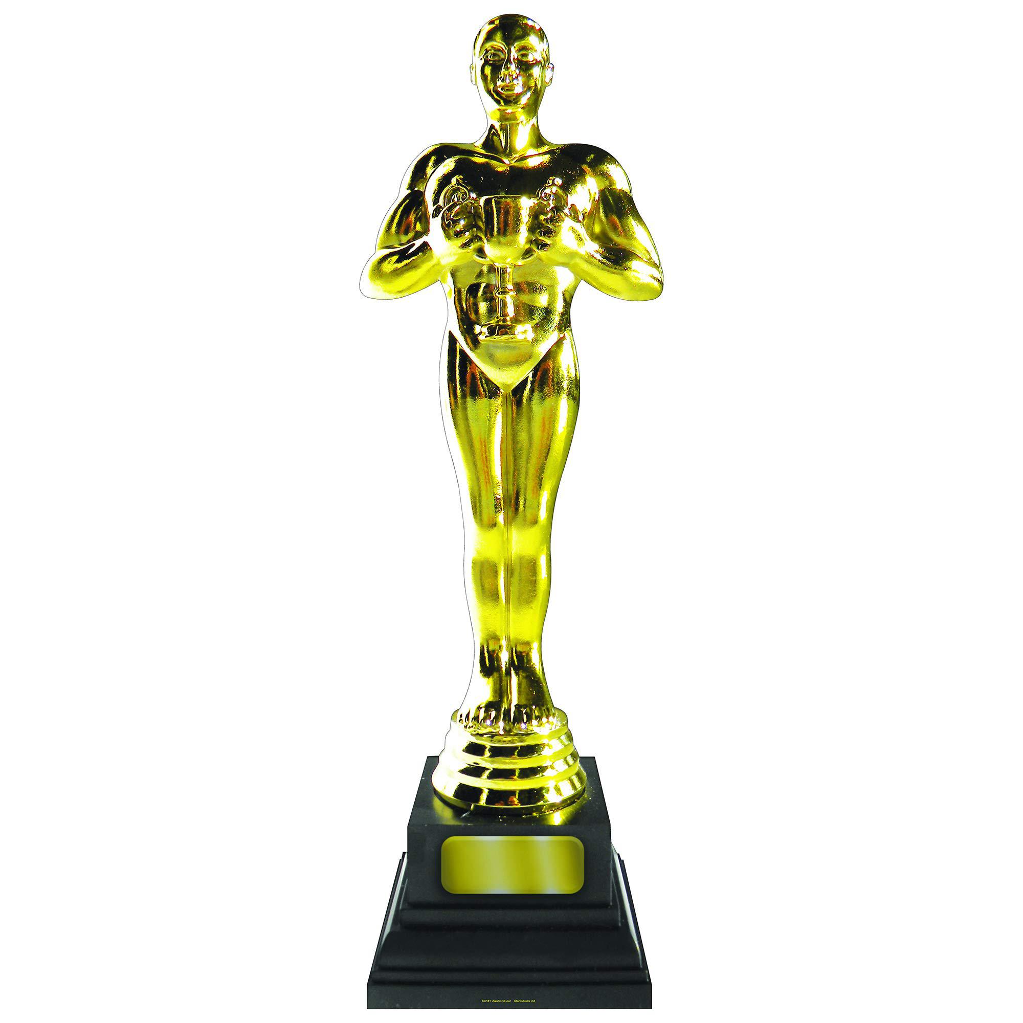 Star Cutouts LLC star cutouts, gold award, cardboard cutout stand-up, party prop stand-in - 72" x 22"