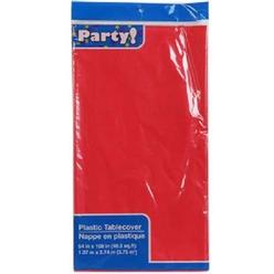 Party home goods red plastic table covers, 54x108 (2-pack) new
