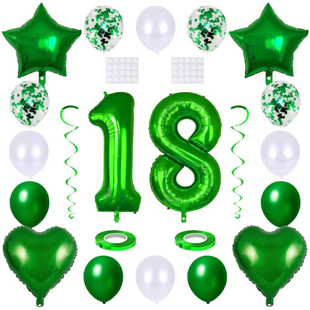 Maigendoo 18 Number Balloon Set Digit Balloons Latex Balloon Confetti maigendoo-18-number-balloon-set-digit-balloons-latex-balloon-confetti