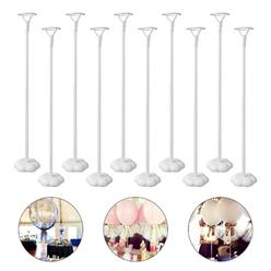 sakolla balloon stick stand - 10 sets balloon base with pole and cup table desktop centerpiece holder for birthday party, wed