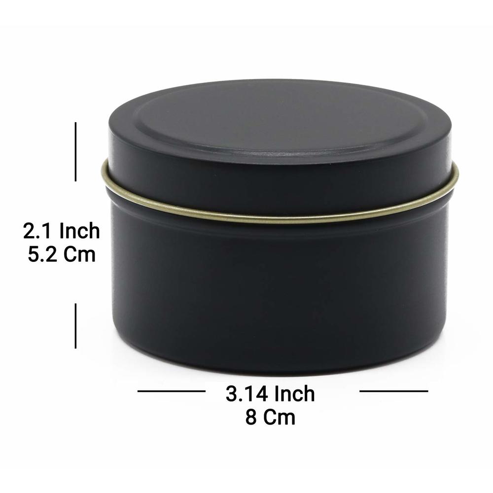 aroparc candle tins 8oz, 24 piece candle tin cans bulk candle containers for candle making supplies wholesale candle tins - b
