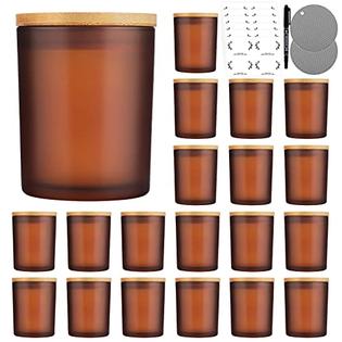 saeuyvb 20 pcs candle jars,candle jars with lids,candle making kit