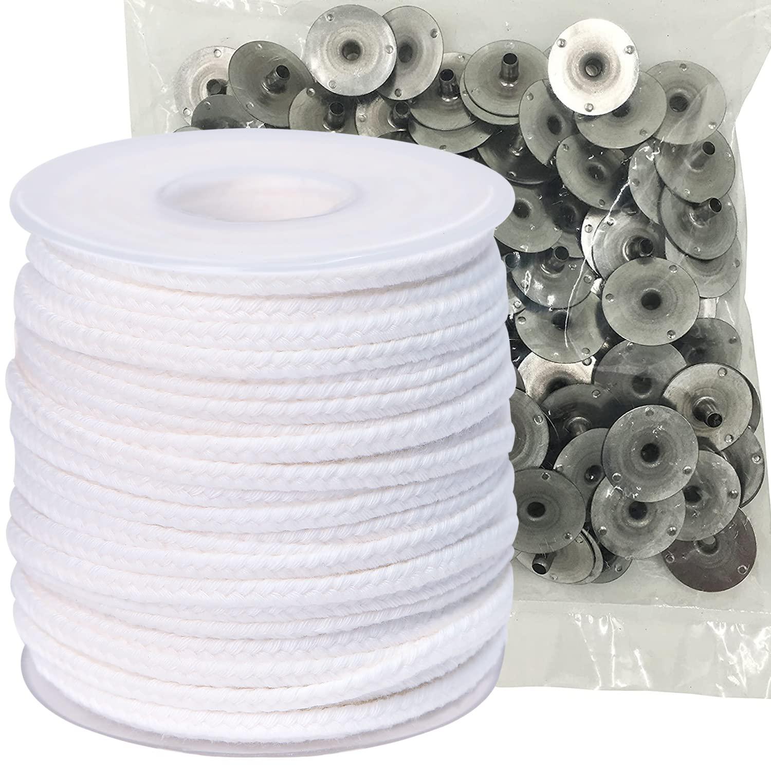 MadMedic braided cotton candle wicks bulk 200ft 24 ply for candle