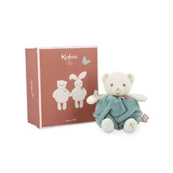 kaloo - plume - bubble of love green bear - 23 cm cuddly bear plush - small soft toy teddy bear for babies - develops sense o