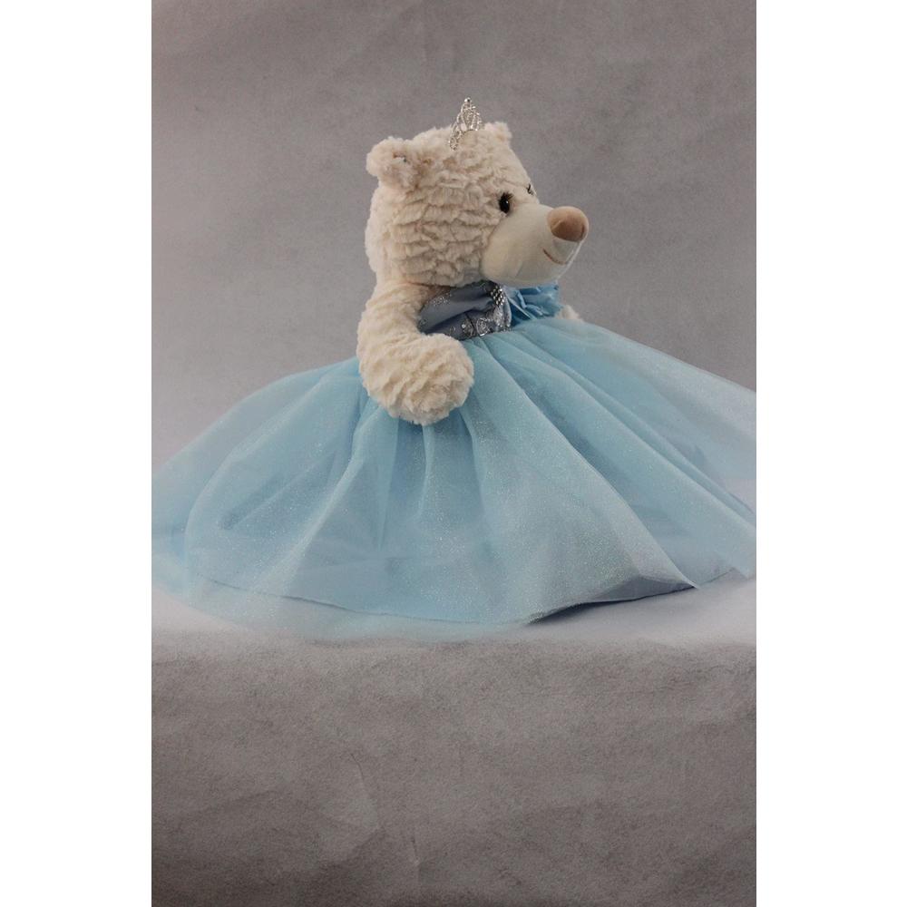 kinnex collections by amanda 20 quince anos quinceanera last doll teddy bear with dress (centerpiece) ~ b16631-4 baby blue 16