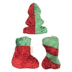 plush dog toy christmas shapes great stocking suffer gift for your pets