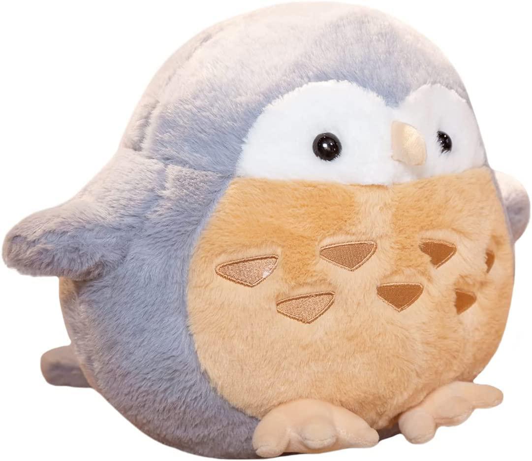 joson owl animal plush children's pillow, super soft owl pillow, cute furry owl plush toys, boys daughter christmas, birthday