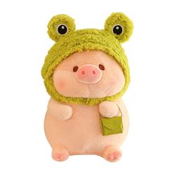 shizlin 11.8 inch pig plush pillow delicate and lovely pig stuffed animal simulation pig plush doll toy for family,friends,gi