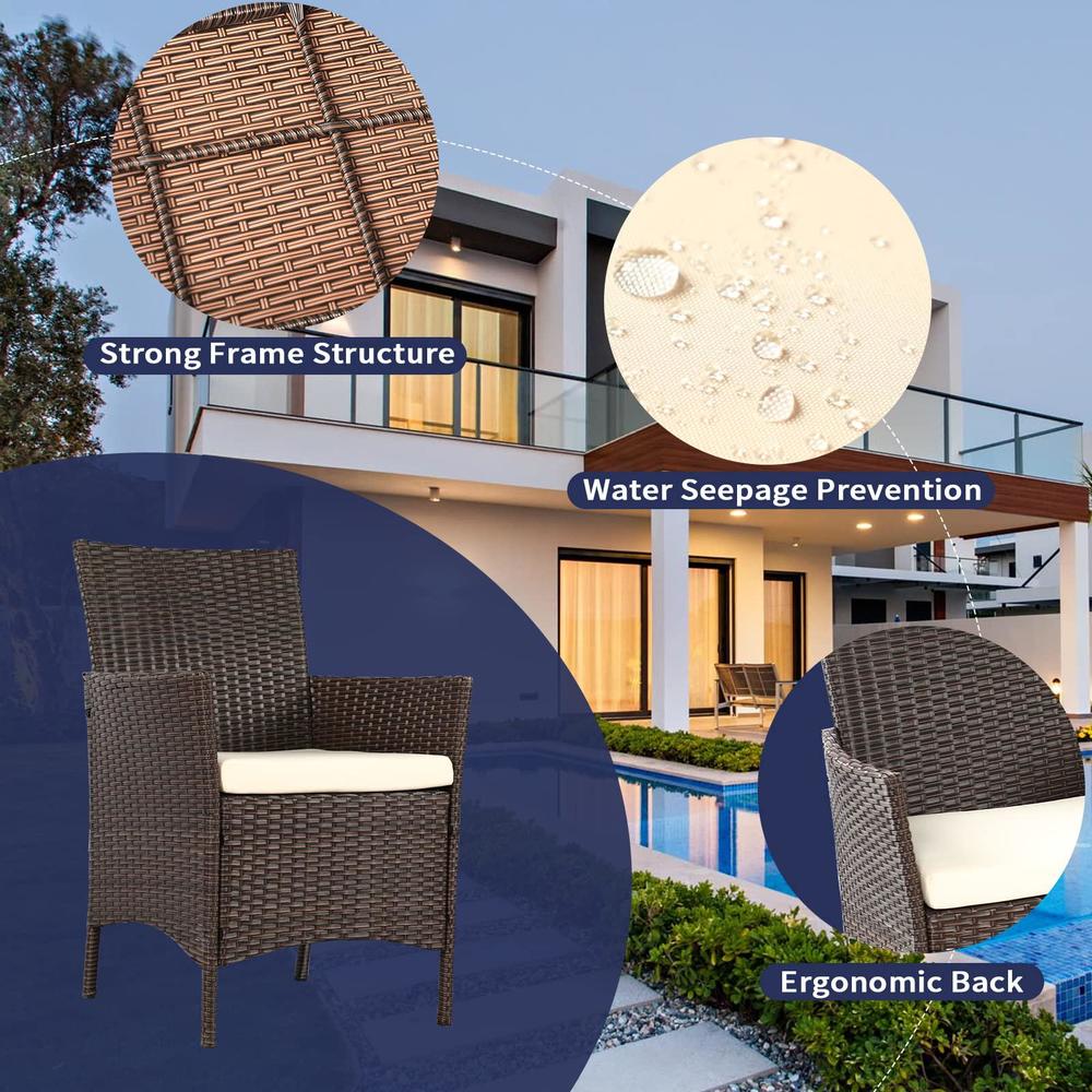 kawivast patio furniture set 3 piece, wicker patio furniture sets, outdoor pe rattan furniture, front porch furniture, all-we