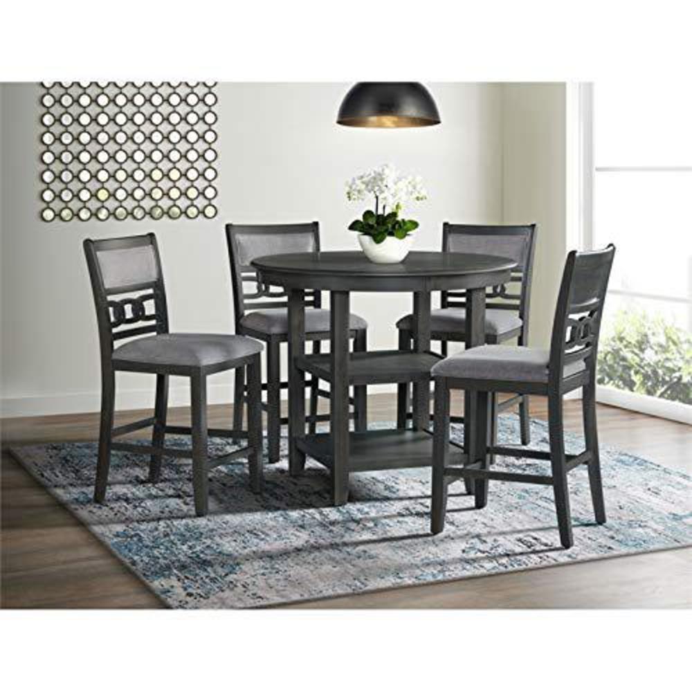 picket house furnishings taylor counter height side chair set in gray