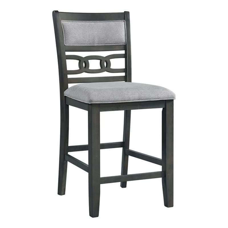 picket house furnishings taylor counter height side chair set in gray