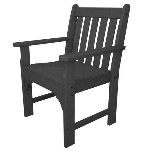 polywood vineyard conversation chair, slate grey
