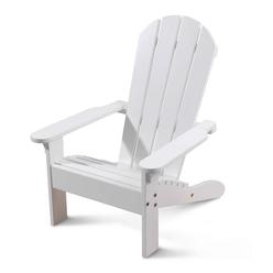 kidkraft wooden adirondack children's outdoor chair, kid's patio furniture, white, gift for ages 3-8