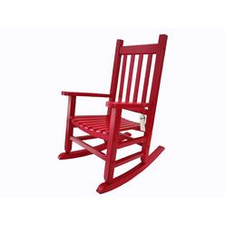 Rockingrocker rocking rocker - k086rd durable red childs wood porch rocker/outdoor rocking chair - indoor or outdoor - suitable for 4-8 yea