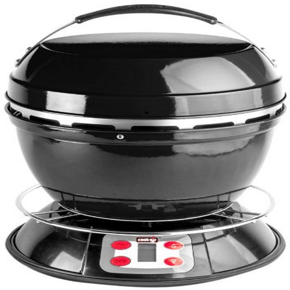 cook-air ep-3620bk wood fired portable grill, black