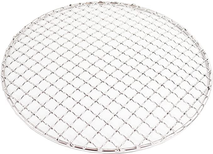 sunrise multi-purpose stainless steel barbecue round bbq grill net/mesh/rack/grate/steam mesh (no leg) (13")