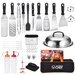 Commercial Chef 36 Piece Griddle Accessories Kit for Blackstone and Flat Top Griddles