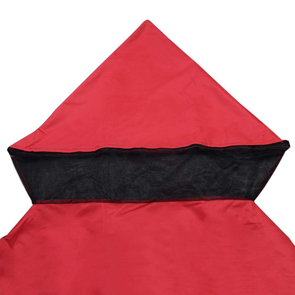 big times 8x8' 10x10' 12x12' 2-tier gazebo top canopy replacement cover uv30 outdoor patio garden (10x10', red)