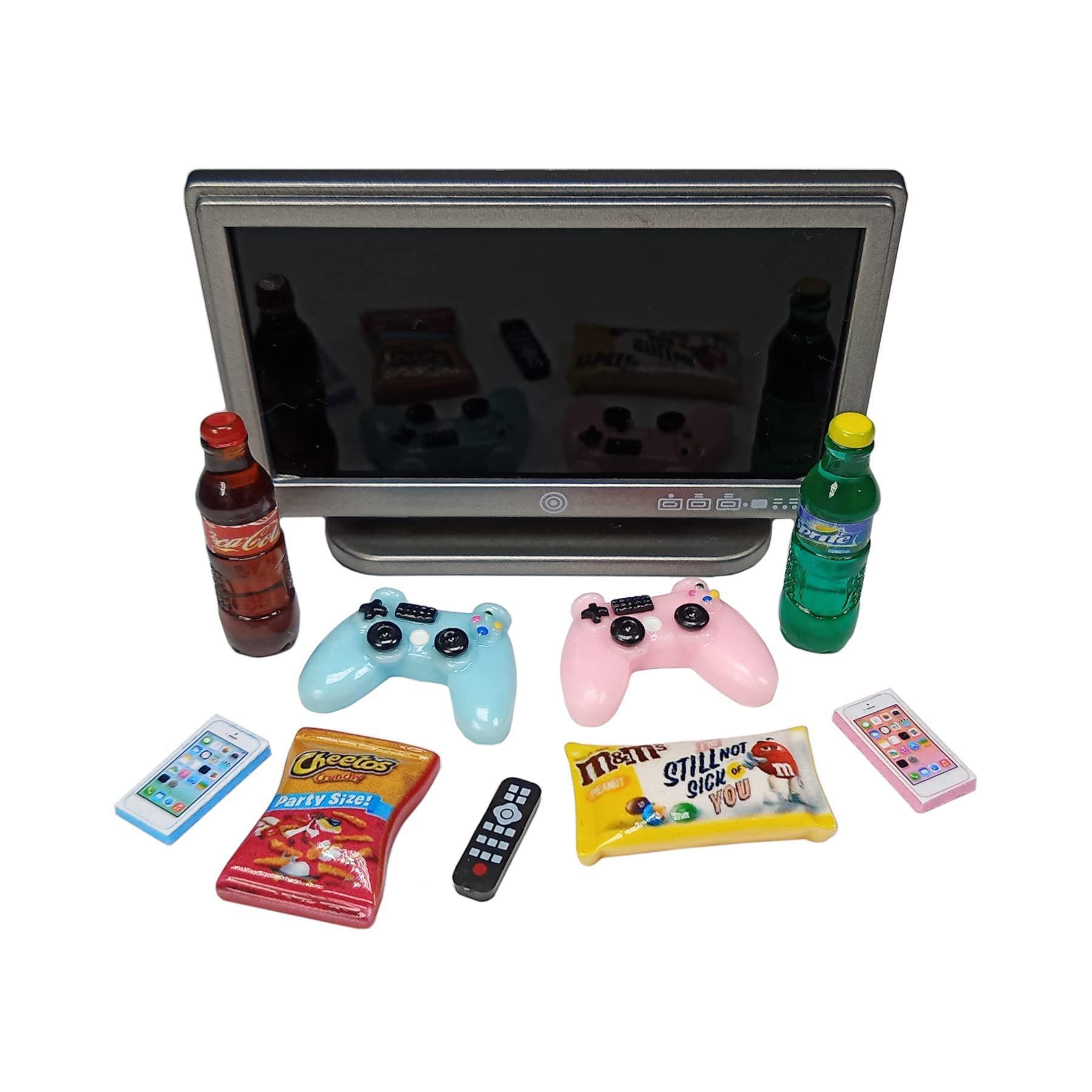 happyblockbuilder compatible for littlest pet shop accessories lps craft sets gift bag foam phone tv gaming video game contro